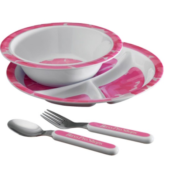 BASSPRO CAMO DINNER SET