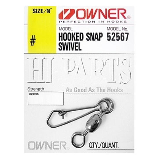 OWNER 52567 HOOKED SNAP w SWIVEL