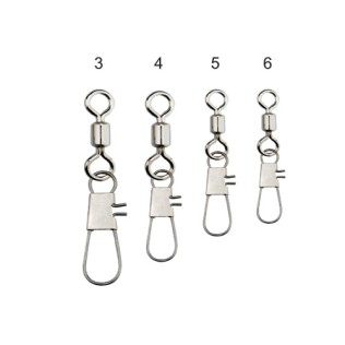 DTD BRASS ROLLING SWIVEL w INTERLOCK SNAP